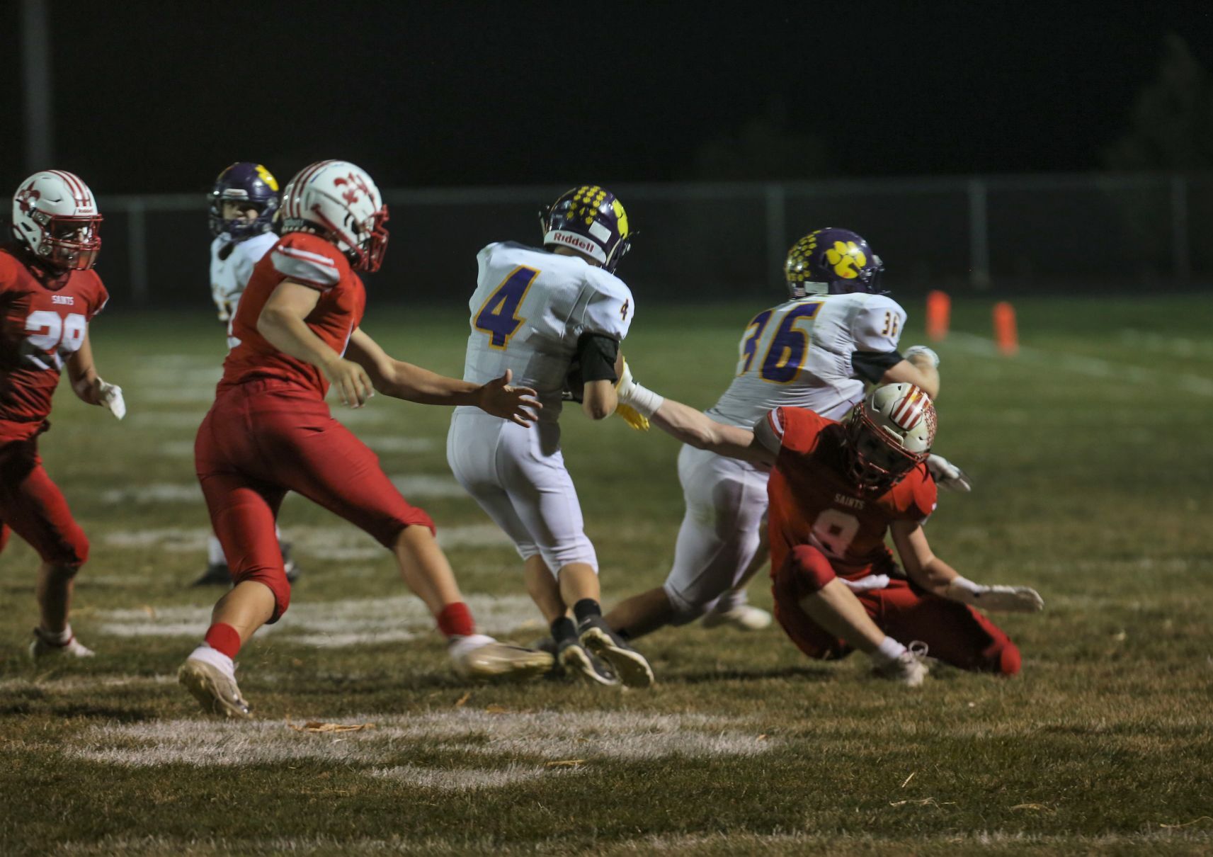 St. Ansgar vs Lake Mills football Cole